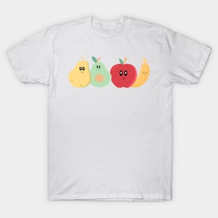 Cute Fruit Banana Apple Pear Avocado T-Shirt